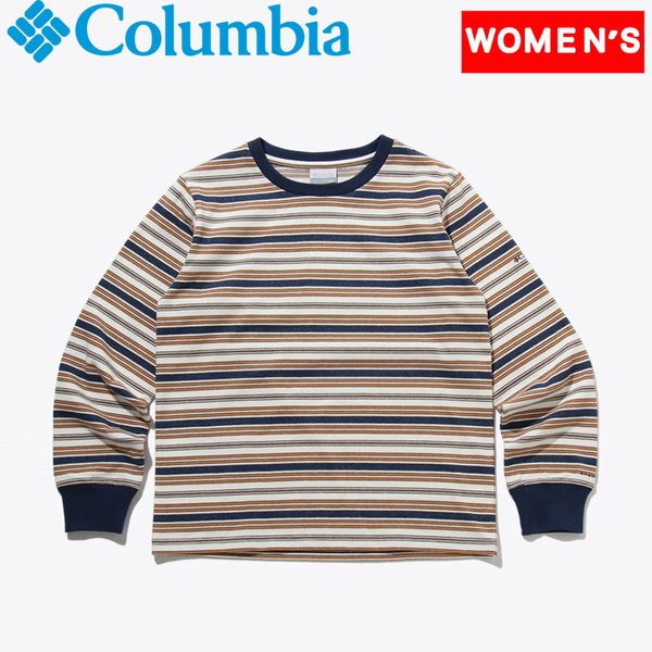 Columbia(コロンビア) Women’s シカゴ アベニュー ボーダー ロングスリーブ クルー ウィメンズ PL0198