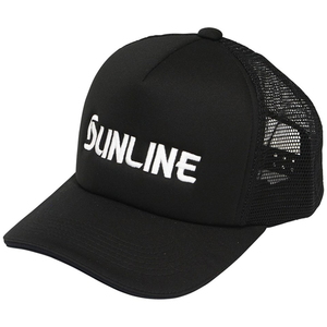 サンライン(SUNLINE) ロゴメッシュキャップ フリー ブラック CP-3822
