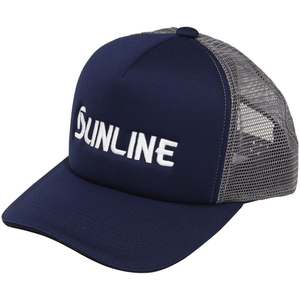 サンライン(SUNLINE) ロゴメッシュキャップ フリー ネイビー CP-3822