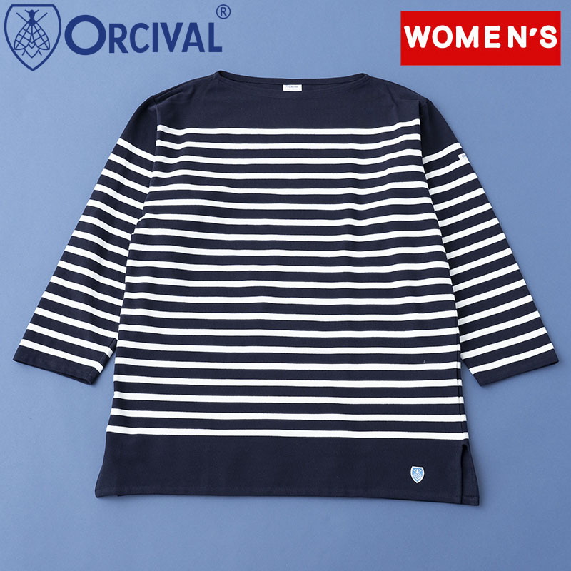 ORCIVAL(オーシバル) Women's ボートネック ロングスリーブ プル