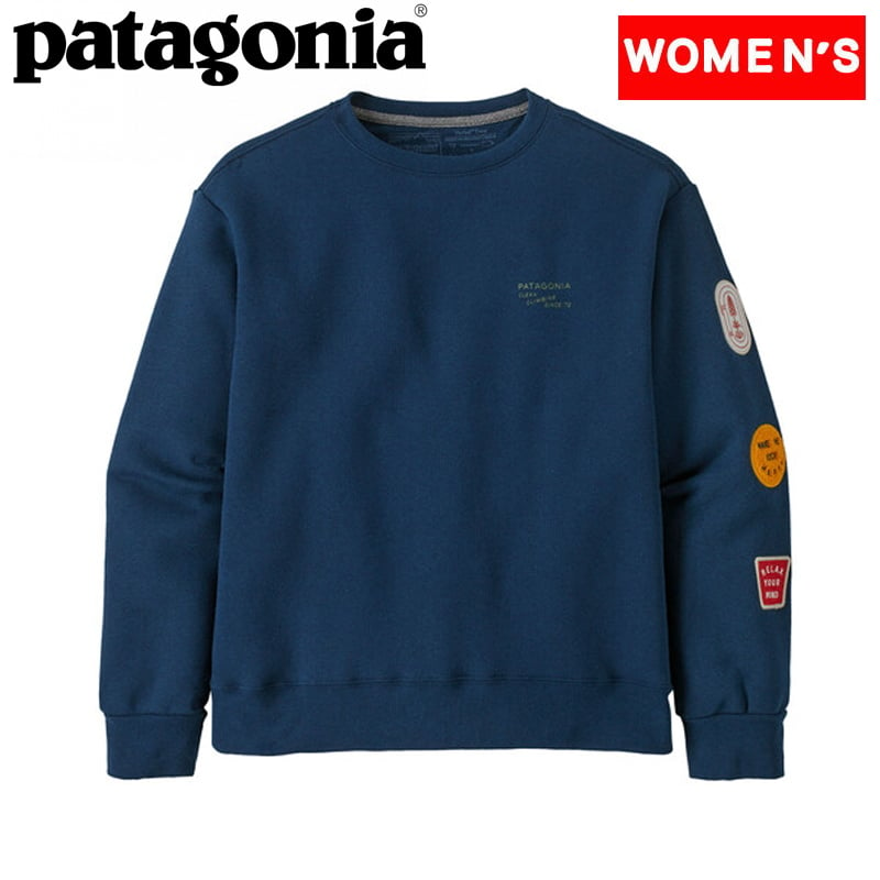 パタゴニア(patagonia) ウィメンズ クリーンクライム バッジズ アップライザル クルー スウェットシャツ 37564