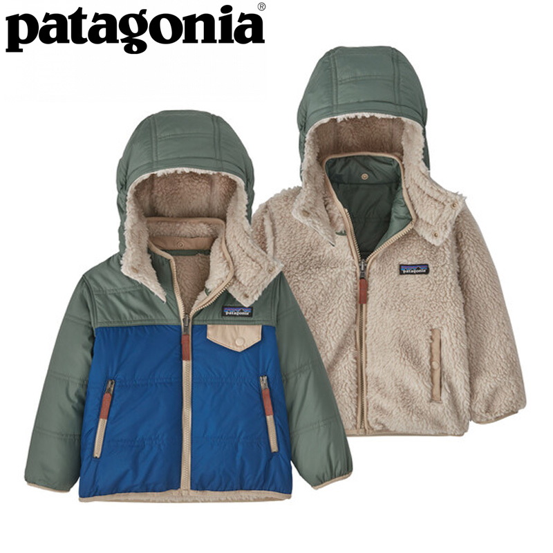 即発送）Patagonia リバーシブルダウン 2T 80〜100cm