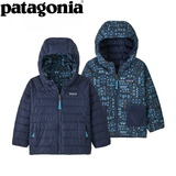 パタゴニア(patagonia) ベビー リバーシブル ダウン セーター フーディ 61372 防寒ジャケット(キッズ/ベビー)