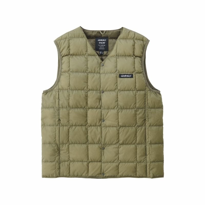 GRAMICCI(グラミチ) 【22秋冬】TAION/GRM INNER DOWN VEST(インナーベスト)ユニセックス G2FU-J083-TG ｜アウトドアファッション・ギアの通販はナチュラム