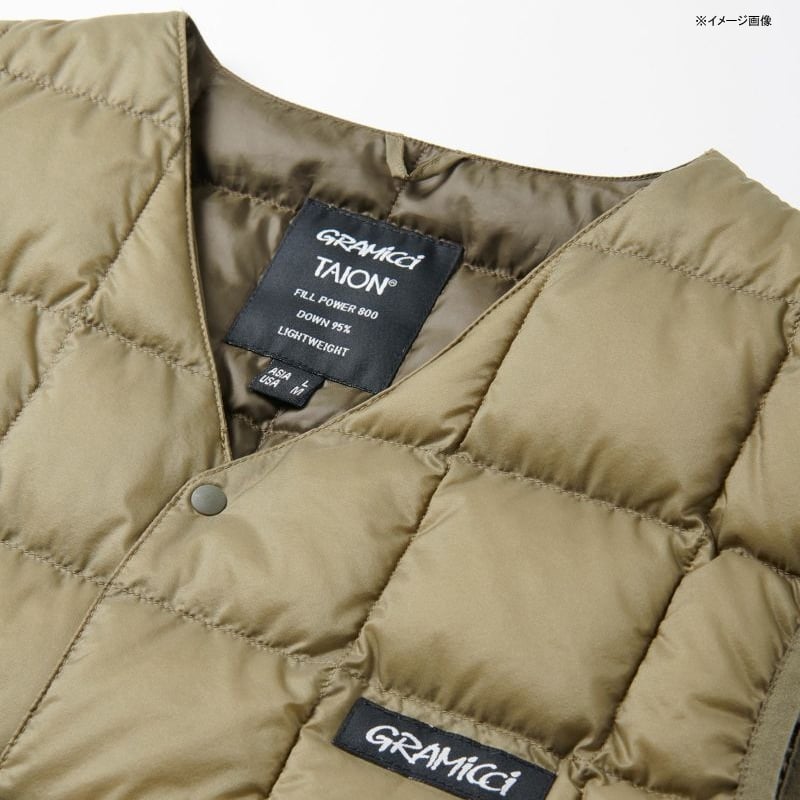 GRAMICCI(グラミチ) 【22秋冬】TAION/GRM INNER DOWN VEST(インナーベスト)ユニセックス G2FU-J083-TG ｜アウトドアファッション・ギアの通販はナチュラム