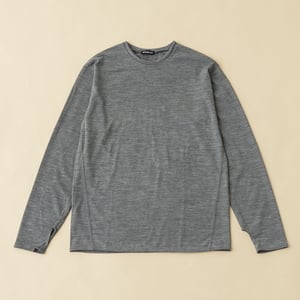 Hilander(ハイランダー) 【メリノウール100%】【日本国内縫製】インナー ロングスリーブ Tee 22WE-14A 長袖アンダーシャツ(メンズ)