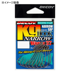 カツイチ(KATSUICHI) ＤＥＣＯＹ ワーム３７ キロフックナロー ＃３ ＮＳブラック