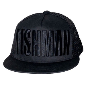 Fishman（フィッシュマン） メッシュフラットキャップ フリー ブラック CAP-16