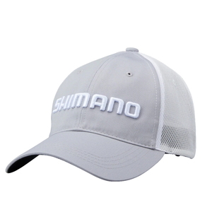 シマノ(SHIMANO) ＣＡ-００８Ｖ ツイル メッシュキャップ Ｓ ライトグレー 840080
