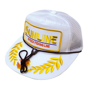 サンライン(SUNLINE) サンラインメッシュキャップ フリー ホワイト×ゴールド（メッシュ） CP-2503