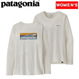 パタゴニア(patagonia) ウィメンズ ロングスリーブキャプリーンクール デイリーグラフィックシャツ ウォーターズ 45175 Tシャツ･カットソー長袖(レディース)