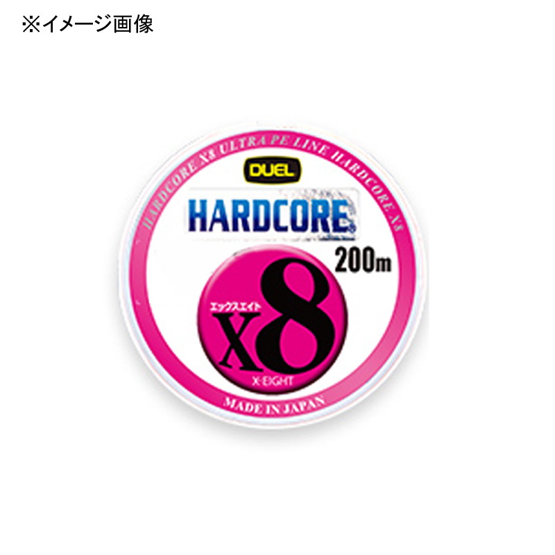 デュエル ハードコアX8 1.0号 200m ５カラー しなやか シルキーエイト