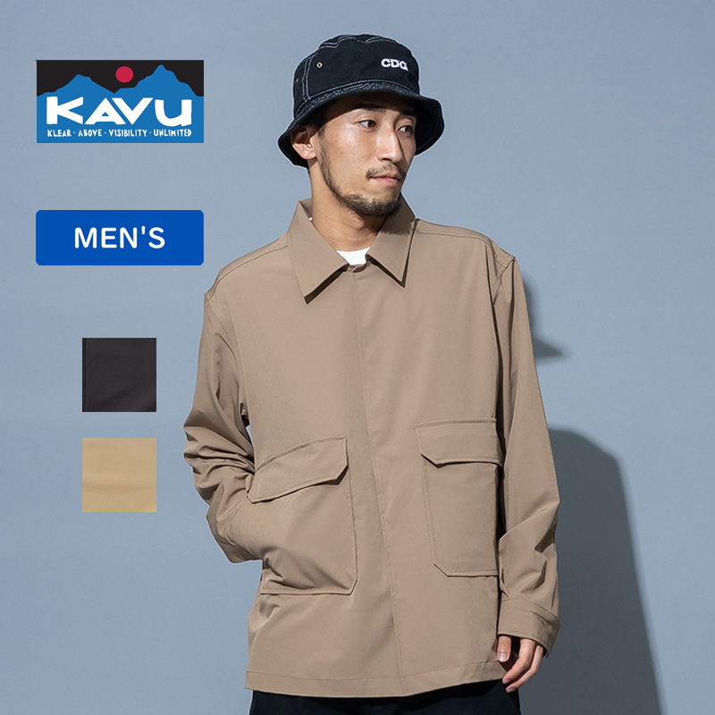 KAVU カッタ―シャツ、ベストのセット着丈約70㎝ - 登山用品