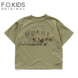 F.O.KIDS(エフ･オー･キッズ) Kid’s JRD×ISOBREWINGコラボ FAM CAMP Tee キッズ R207173 半袖シャツ(ジュニア/キッズ/ベビー)