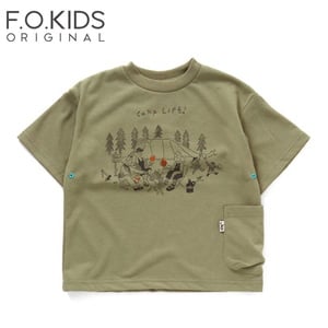 F.O.KIDS(エフ・オー・キッズ) Kid’s JRD×ISOBREWINGコラボ FAM CAMP Tee キッズ R207173