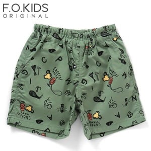 F.O.KIDS(エフ・オー・キッズ) Kid’s JRD×ISOBREWINGコラボ 総柄ショーツ キッズ R223193