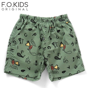 F.O.KIDS(エフ・オー・キッズ) Kid’s JRD×ISOBREWINGコラボ 総柄ショーツ キッズ R223193