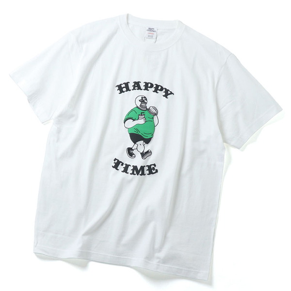 gym master(ジムマスター) 5.6oz HAPPY TIME Tee G174748｜アウトドア