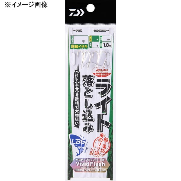 ダイワ(Daiwa) 落とし込み仕掛けライト LBG から針+フラッシャー4本 07341786 仕掛け