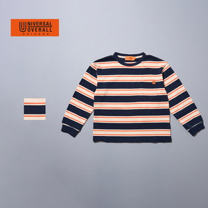 ユニバーサルオーバーオール(UNIVERSAL OVERALL) Kid’s マルチボーダー 長袖TEE キッズ UO23AW-12