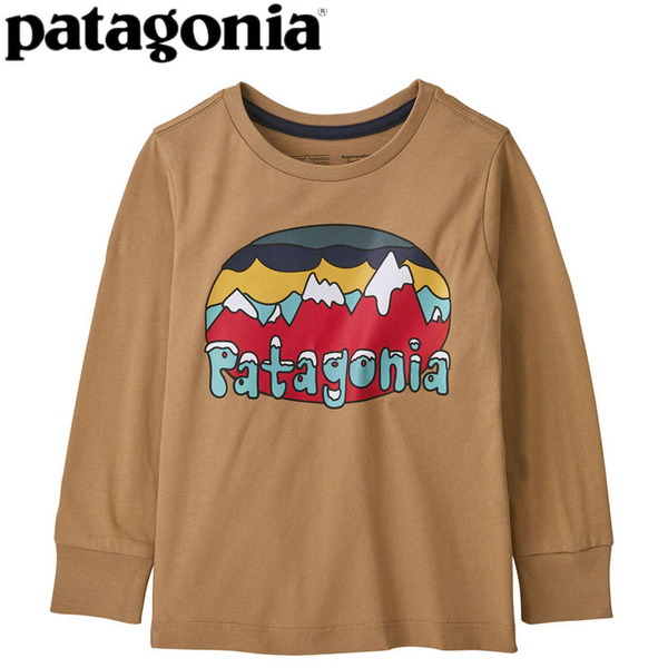 パタゴニア(patagonia) 【23秋冬】ベビー ロングスリーブ リジェネラティブ コットン フィッツロイ フラーリーズ Tシャツ 60372