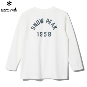 スノーピーク(snow peak) Kids Foam Printed L/S Tshirt Snow Peak TS-23AK00202WH