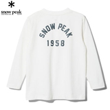 スノーピーク(snow peak) Kids Foam Printed L/S Tshirt Snow Peak TS-23AK00202WH 長袖シャツ(ジュニア/キッズ/ベビー)