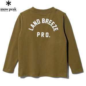 スノーピーク(snow peak) Kids Foam Printed L/S Tshirt Land Bleeze TS-23AK00302OL