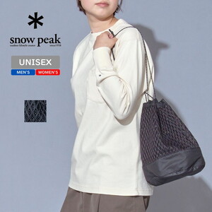 スノーピーク(snow peak) Double Face Mesh Kinchaku(ダブルフェイスメッシュ キンチャク) AC-22SU009BK