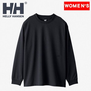 【送料無料】HELLY HANSEN（ヘリーハンセン） Ｌ／Ｓ ＯＮＥ ＰＯＩＮＴ ＴＥＥ（ロングスリーブ ワンポイントティー） ＷＭ ブラック２（Ｋ２） HOE32269