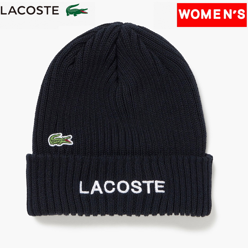 LACOSTE(ラコステ) 【23秋冬】ブランドネームロゴリブニットキャップ