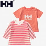 HELLY HANSEN(ヘリーハンセン) ベビー マイファースト HH ボーダープリントティーセット HB32375 長袖シャツ(ジュニア/キッズ/ベビー)