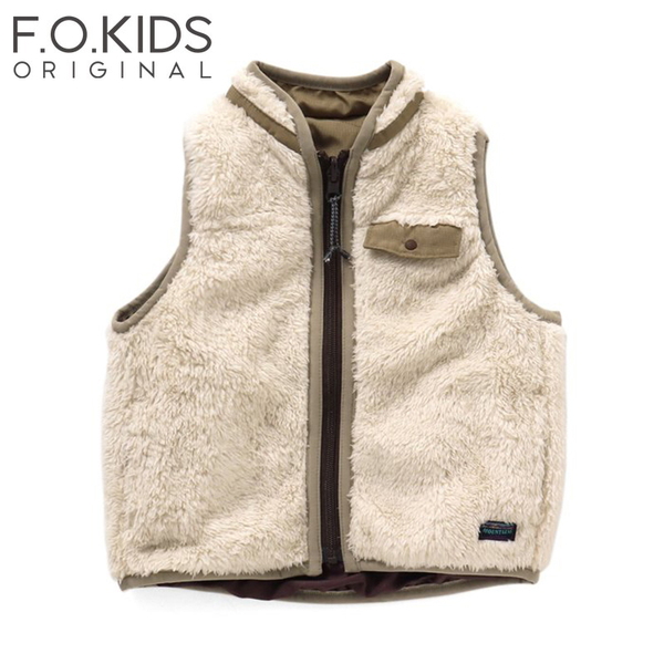 F.O.KIDS(エフ・オー・キッズ) リバーシブルボアベスト R403013