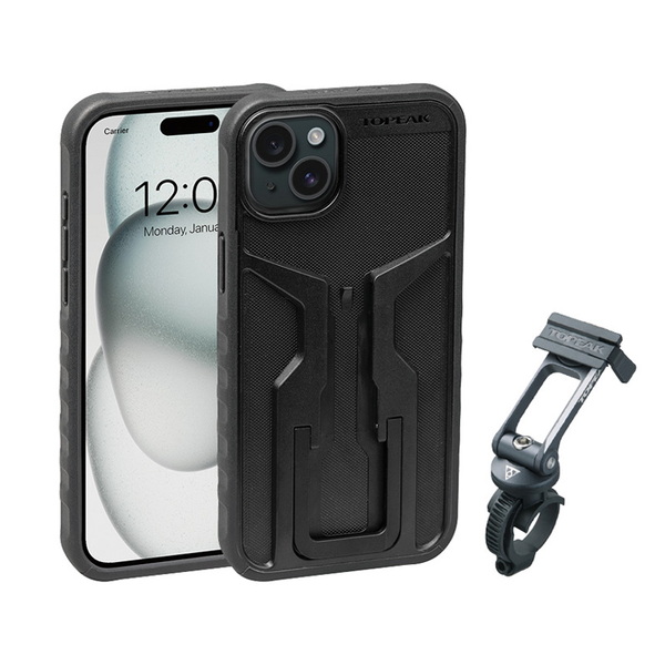 TOPEAK(トピーク) RideCase ライドケース(iPhone 15 Plus用)セット BAG51300 スマートフォンホルダー