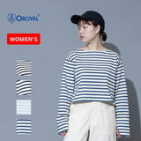 ORCIVAL(オーシバル) 【24春夏】CROPPED BOAT NECK P.O. #B250 Tシャツ･カットソー長袖(レディース)