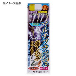 がまかつ(Gamakatsu) マルチフラッシュ落し込みサビキ ファイバー４本 １２-１６ ケイムラゴールド・ケイムラシルバー 42930