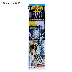 がまかつ(Gamakatsu) マルチフラッシュ極太落し込みサビキ カラ鈎４本 １２-１６ ケイムラゴールド・ケイムラシルバー 42931