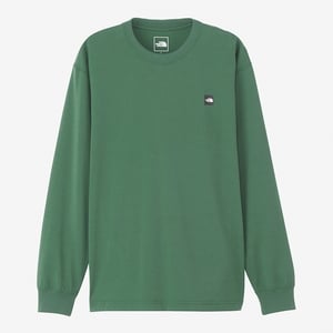 ロングスリーブ スモール ボックス ロゴ ティー M TNFグリーン(TG)