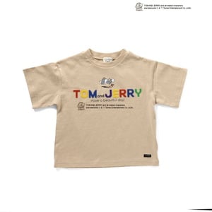 F.O.KIDS(エフ・オー・キッズ) Kid’s トム&ジェリーコラボ ブロックロゴ  Tシャツ キッズ R207034