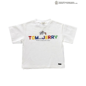 F.O.KIDS(エフ・オー・キッズ) Kid’s トム&ジェリーコラボ ブロックロゴ  Tシャツ キッズ R207034