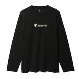 スノーピーク(snow peak) 【24春夏】ソフト コットン ロゴ ロングスリーブ Tシャツ SW-24SU20104BK 長袖Tシャツ(メンズ)