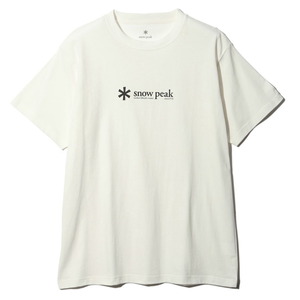 スノーピーク(snow peak) ソフト コットン ロゴ ショートスリーブ Tシャツ TS-24SU20103WH