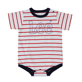 Lee(リー) 【24春夏】Kid’s PRINT S/S ROMPERS BORDER キッズ LK0881-109 ベビーカバーオール