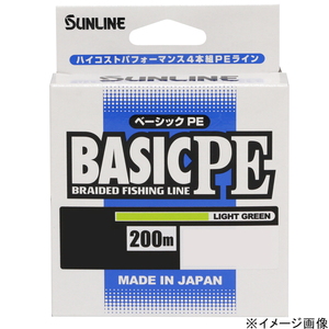 サンライン(SUNLINE) ＢＡＳＩＣ ＰＥ ＨＧ １５０ｍ ０．６号／１０ｌｂ ライトグリーン