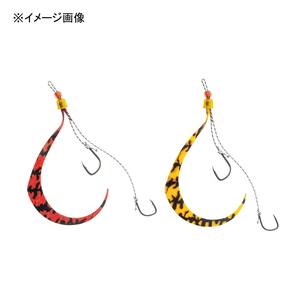 ジャッカル(JACKALL) 乱舞 ビンビンスイッチ スペアラバーフックセット 段差なし（２ ＳＥＴ） ＃１０／＃１０ オレンジ＆レッド×シマシマセット