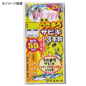 がまかつ(Gamakatsu) うきまろサビキ ３本鈎仕掛 鈎３／ハリス０．６ 金 UM132