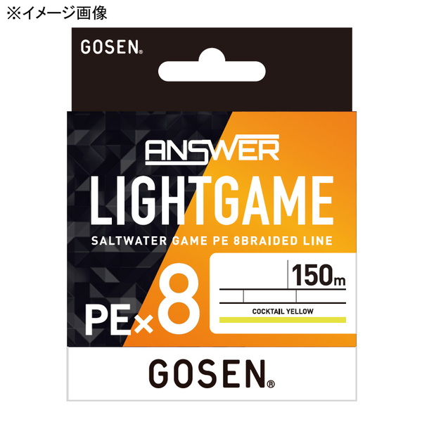 ゴーセン(GOSEN) アンサー ライトゲーム PE×8 150m GLA8Y1503 ライトゲーム用PEライン