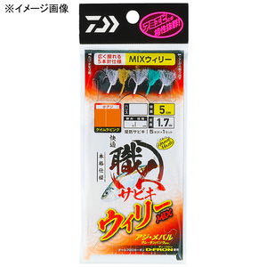 ダイワ(Daiwa) 快適職人サビキ ウィリー５本ＭＩＸ 針６号／ハリス１．０ 07341332