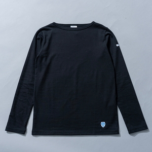 【送料無料】ORCIVAL(オーシバル) 【２４秋冬】ＢＯＡＴ ＮＥＣＫ ＬＯＮＧ ＳＬＥＥＶＥ ＰＵＬＬＯＶＥＲ ２ ＢＬＡＣＫ #OR-C0137 BFJ