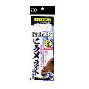 ●フック（針）サイズ：7／11●ハリス号数：6●ハリス長さ（cm）：80cm●フックタイプ：親針シングル●入数：2セット●全長（cm）：30cm●※自重は本体のみの重量です。●※幹糸・ハリスはディーフ